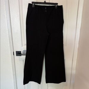 Anthropologie Black Wide Leg Pants